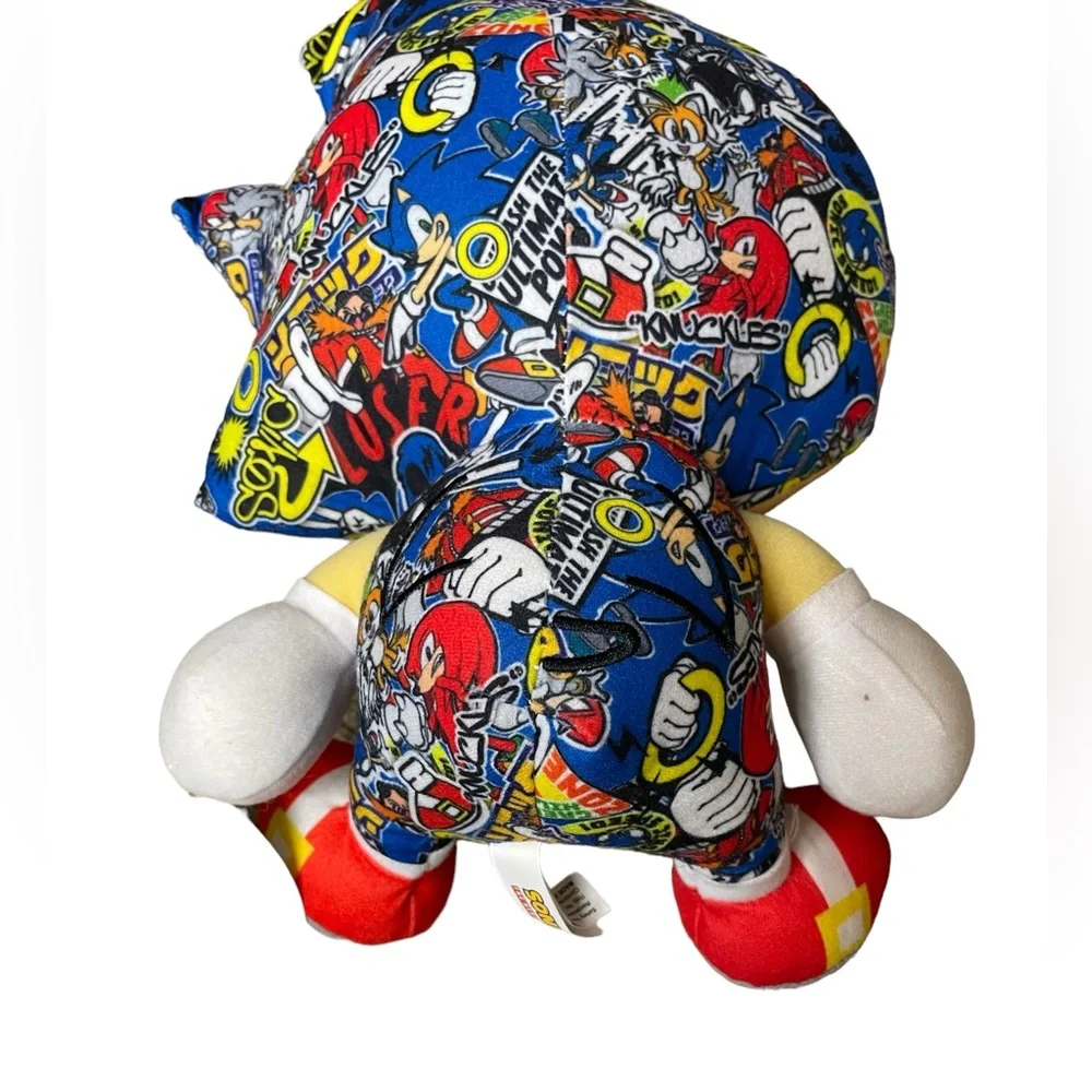 Sonic the hedgehog Plushie Big Head Plush Happy Sonic With Original Tag 9-10